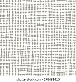Grey Seamless dotted pattern. Vector abstract illustration. 