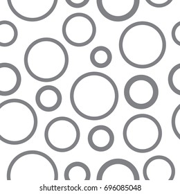 Grey seamless monochrome circles