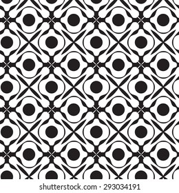 Grey seamless pattern with decorative triangles