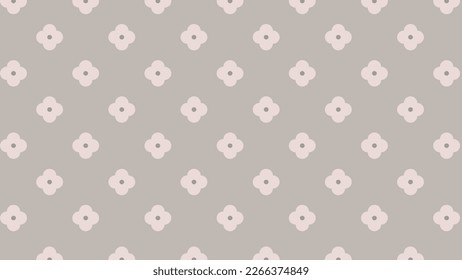 Grey seamless pattern with flowers