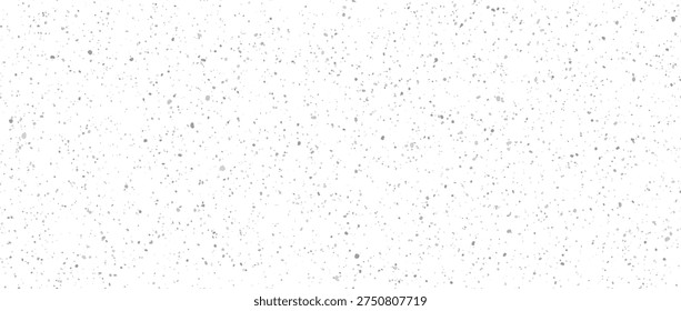 Grey seamless sand noise texture. Repeated subtle distress grit pattern wallpaper. Gray grainy background with speckles, flecks, particles. Scatter tiny dots surface. Vector dry speck overlay patern