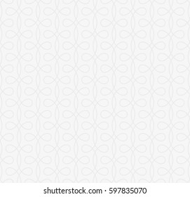 Graues Nahtloses Dünnwirbelmuster. Tileable Geometric Outline Ornate. Vintage floraler Vektorhintergrund für Retro Design.