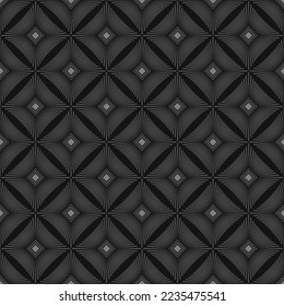 GREY SEAMLESS VECTOR BACKGROUND WITH ABSTRACT SQUARES