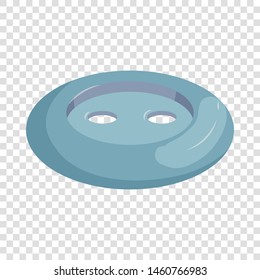 Grey sewn button icon. Cartoon illustration of grey sewn button vector icon for web