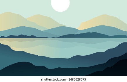 Grey shade transparent landscape background 