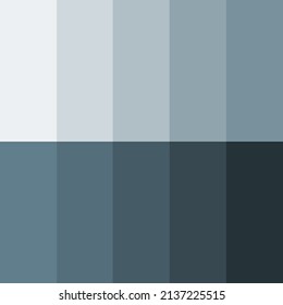 Grey Shade Variation Color Palette 