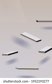 Grey Shadow Technology Vector Background. Pastel 3d Metal Letter. Shape Modern Texture. Element Minimal Design.