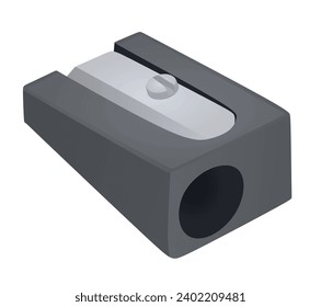 Grey sharp tool. vector illustration