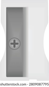 Grey sharp tool. vector illustration