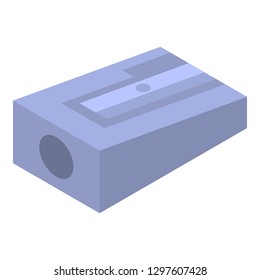 Grey sharpener icon. Isometric of grey sharpener vector icon for web design isolated on white background
