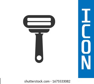 Grey Shaving razor icon isolated on white background.  Vector Illustration