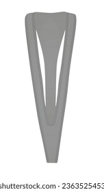 Grey sheer bikini. vector illustration