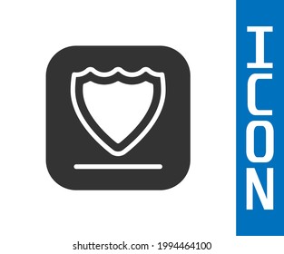 Graue Schildkröte einzeln auf weißem Hintergrund. Schutzschild. Sicherheit, Sicherheit, Schutz, Datenschutz  Vektorgrafik