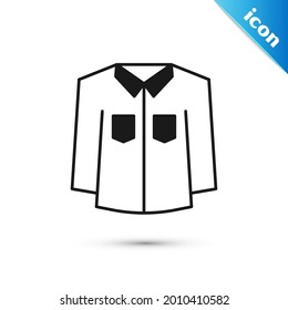 Grey Shirt icon isolated on white background.  Vector