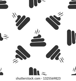 Grey Shit icon isolated seamless pattern on white background. Vector Illustration