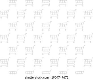 textura del carro de la compra gris- ilustración vectorial