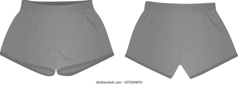 Grey shorts. vector illustration