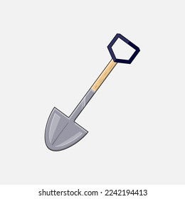 ilustración vectorial de diseño de palas grises