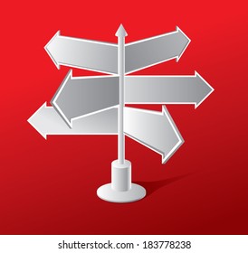 grey signposts