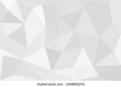 Grey silver abstract polygonal background. Applicable for cover design, invitations, presentations, flyers, posters, business cards. Contemporary art. Vector illustration EPS 10.