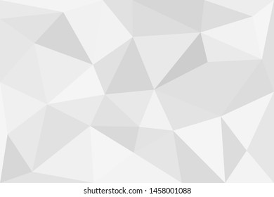 Grey silver abstract polygonal background. Applicable for cover design, invitations, presentations, flyers, posters, business cards. Contemporary art. Vector illustration EPS 10.