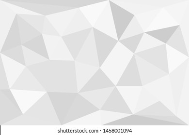 Grey silver abstract polygonal background. Applicable for cover design, invitations, presentations, flyers, posters, business cards. Contemporary art. Vector illustration EPS 10.