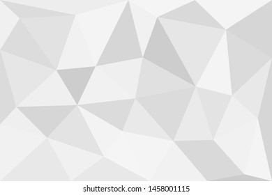 Grey silver abstract polygonal background. Applicable for cover design, invitations, presentations, flyers, posters, business cards. Contemporary art. Vector illustration EPS 10.