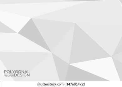Grey silver abstract polygonal background. Applicable for cover design, invitations, presentations, flyers, posters, business cards. Contemporary art. Vector illustration EPS 10.