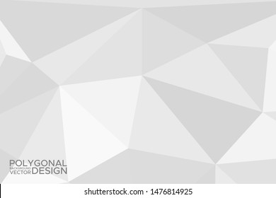 Grey silver abstract polygonal background. Applicable for cover design, invitations, presentations, flyers, posters, business cards. Contemporary art. Vector illustration EPS 10.