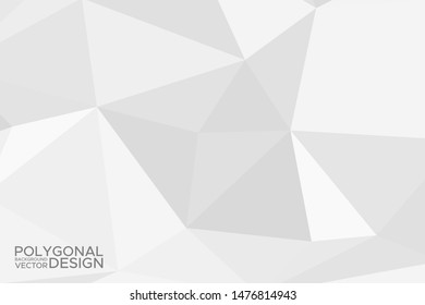 Grey silver abstract polygonal background. Applicable for cover design, invitations, presentations, flyers, posters, business cards. Contemporary art. Vector illustration EPS 10.