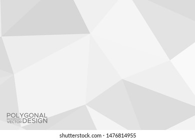 Grey silver abstract polygonal background. Applicable for cover design, invitations, presentations, flyers, posters, business cards. Contemporary art. Vector illustration EPS 10.