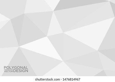 Grey silver abstract polygonal background. Applicable for cover design, invitations, presentations, flyers, posters, business cards. Contemporary art. Vector illustration EPS 10.