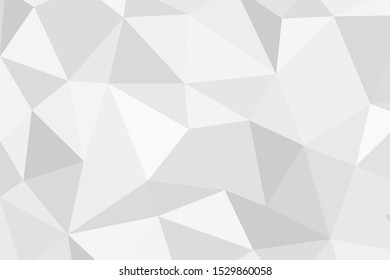 Grey silver abstract polygonal background. Applicable for cover design, invitations, presentations, flyers, posters, business cards. Contemporary art. Vector illustration EPS 10.