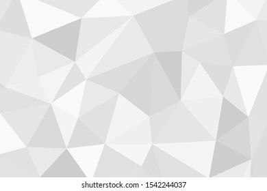 Grey silver abstract polygonal background. Applicable for cover design, invitations, presentations, flyers, posters, business cards. Contemporary art. Vector illustration EPS 10.
