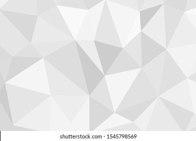 Grey silver abstract polygonal background. Applicable for cover design, invitations, presentations, flyers, posters, business cards. Contemporary art. Vector illustration EPS 10.