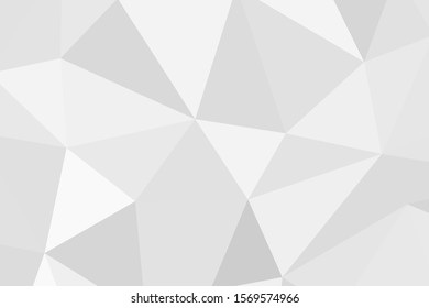 Grey silver abstract polygonal background. Applicable for cover design, invitations, presentations, flyers, posters, business cards. Contemporary art. Vector illustration EPS 10.