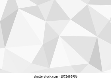 Grey silver abstract polygonal background. Applicable for cover design, invitations, presentations, flyers, posters, business cards. Contemporary art. Vector illustration EPS 10.