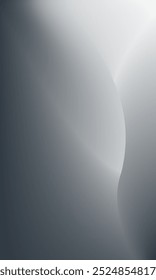 Grey silver gradient fluid illustration. Background for flyer, social media post, screen, mobile app, wallpaper