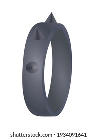 Grey silver ring. vector illustration