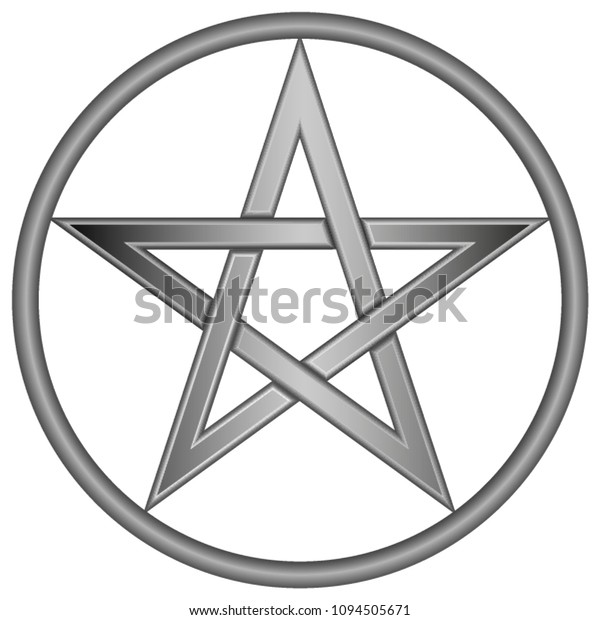 Grey Silver Star Inside Circle Vector Stock Vector Royalty Free