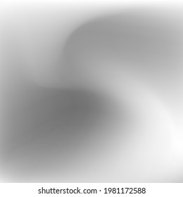 Fondo de degradado dinámico de agua ligera con cielo gris. Curva Plata Suave Diseño Monocromático Pic. Fondo De Fluido Ondulado Líquido Oscuro. Malla de gradiente de fluido difuminado de aluminio metálico.