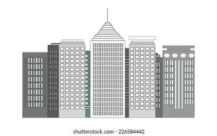 Grey Skyscrapers