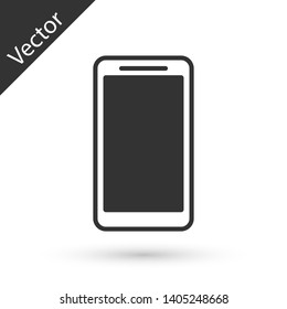 Grey Smartphone, mobile phone icon isolated on white background. Vector Illustration Grey Smartphone, mobile phone icon isolated on white background. Vector Illustration