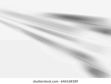 Rayas lisas grises fondo vectorial de tecnología abstracto