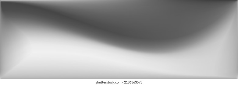 Ilustración De Superficie Gris Suave. Fondo de líneas horizontales grises y naturales. Fondo de moda Water Blank. Malla de gradiente ondulada monocromática. Malla vibrante de gradiente ondulado plateado.