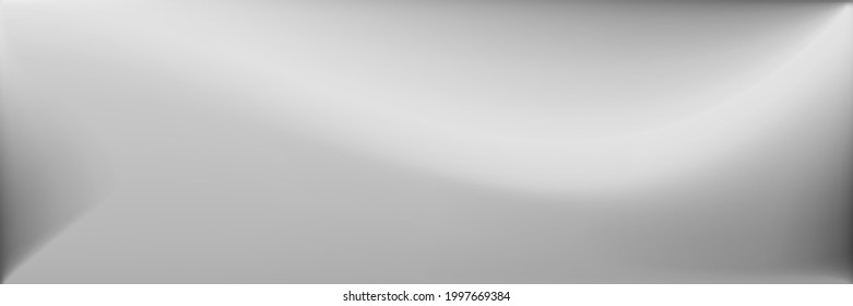 Ilustración De Superficie Gris Suave. Fondo Desdibujado Del Agua En Blanco. El Vibrante Fondo De Diseño Moderno Y Plateado. Malla de gradiente ondulada monocromática de aluminio. Malla gradiente ondulada gris.
