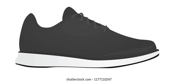Grey sneaker. vector illustration