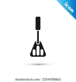 Grey Spatula icon isolated on white background. Kitchen spatula icon. BBQ spatula sign. Barbecue and grill tool.  Vector