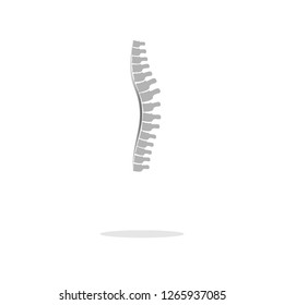 Grey spine icons. Web icon. Healthcare medical style. Vector illustration.