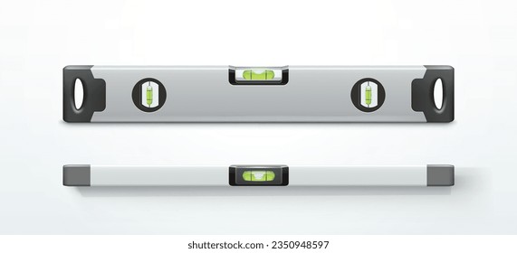 grey spirit levels front and top views